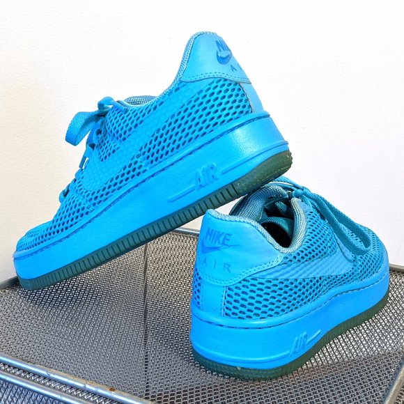 EUC Nike Women's Air Force 1 Low Breathe Mesh Sneakers - Picture 10 of 11